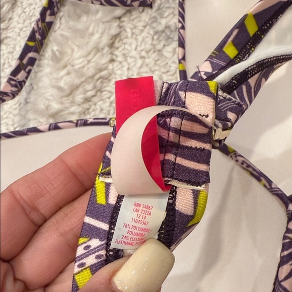 Victoria's Secret Purple Geometric Bikini - Picture 4 of 10